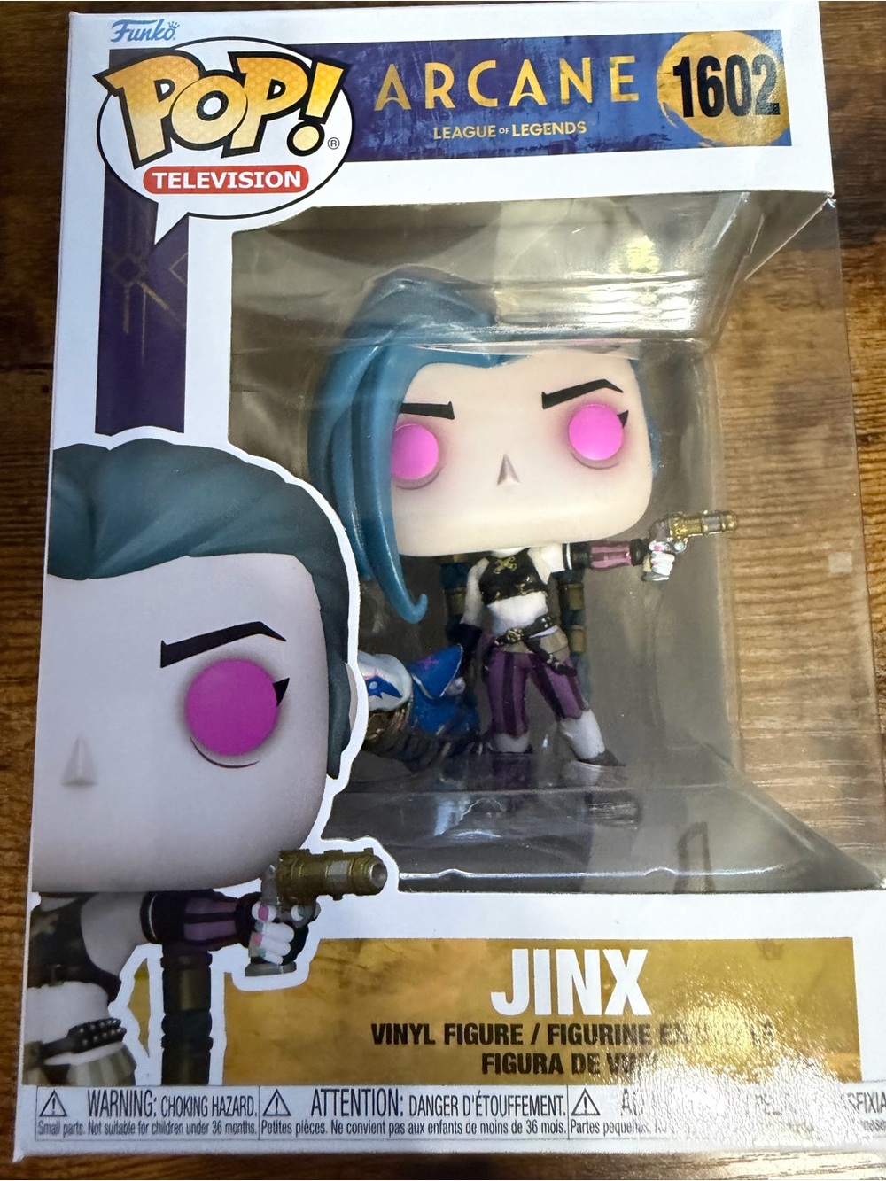 Funko Pop Arcane Jinx # 1602 League of Legends With Protector MINT